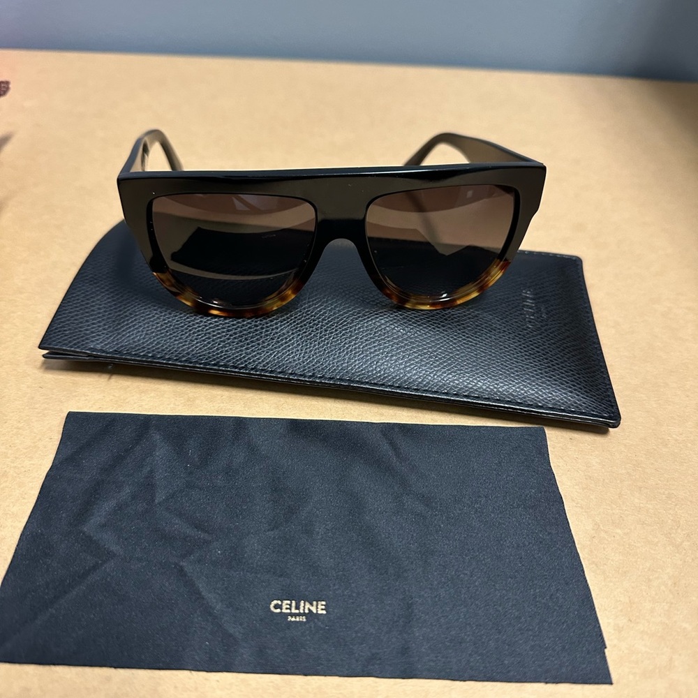 CELINE Women’s Black Aviator Sunglasses